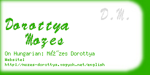 dorottya mozes business card